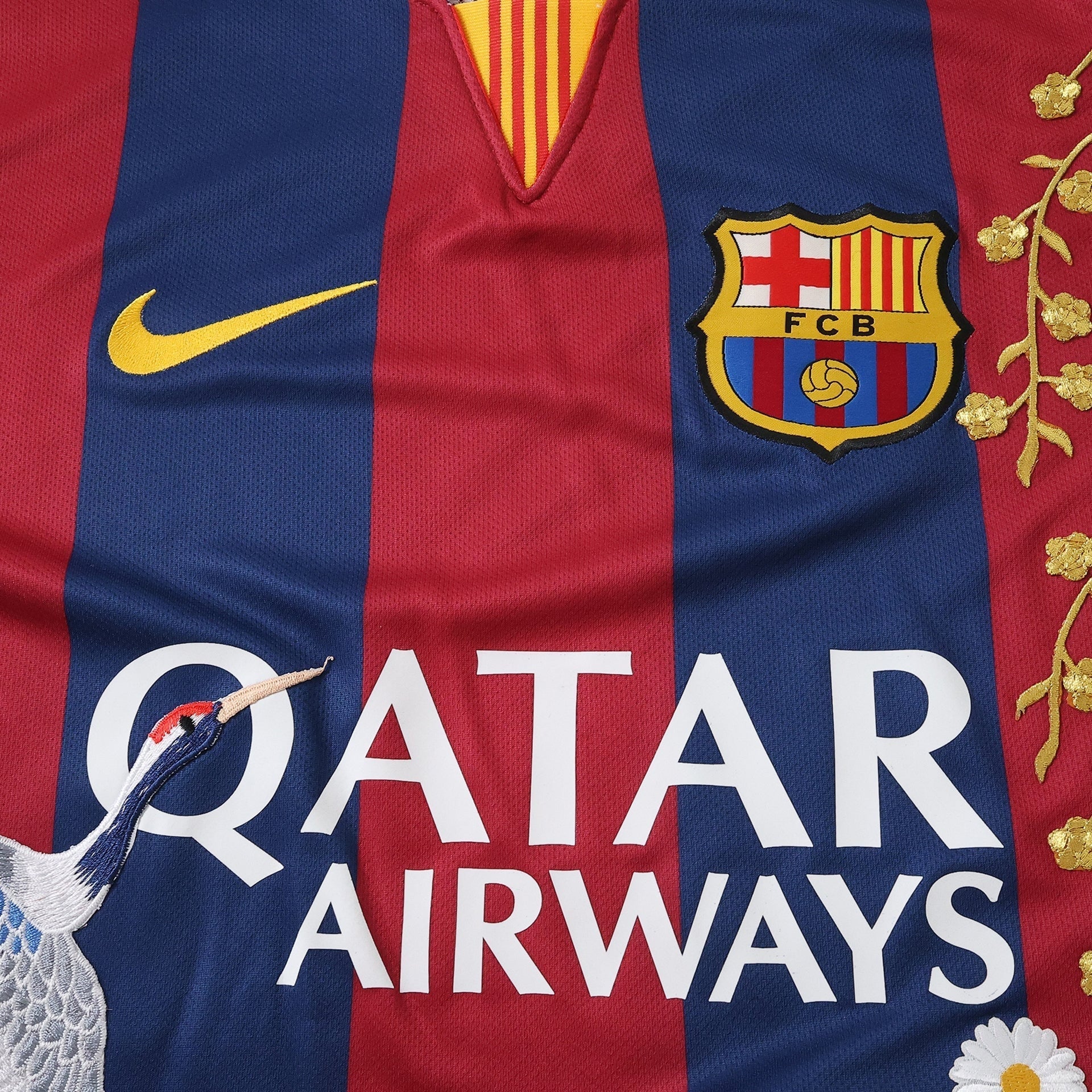 Retro Home 2014/15 Embroidered Shirt - Match Day