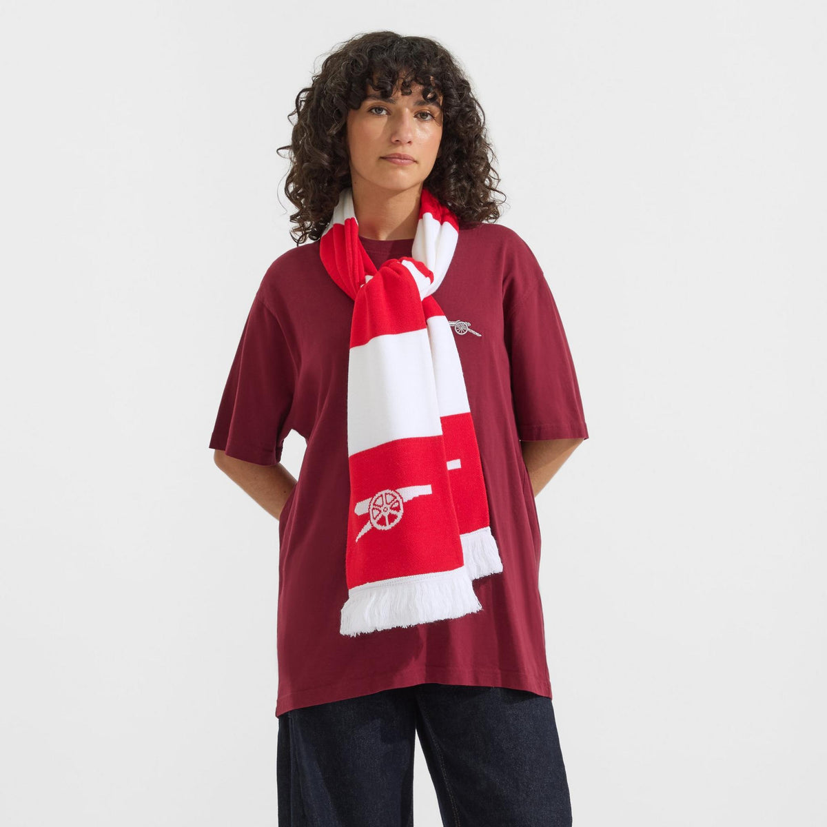 Bar Scarf Red